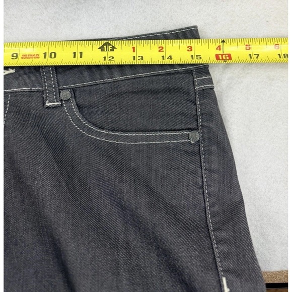 prAna Jeans Womens Size 4, Skinny Straight Leg Charcoal Gray Stretch - Picture 8 of 10